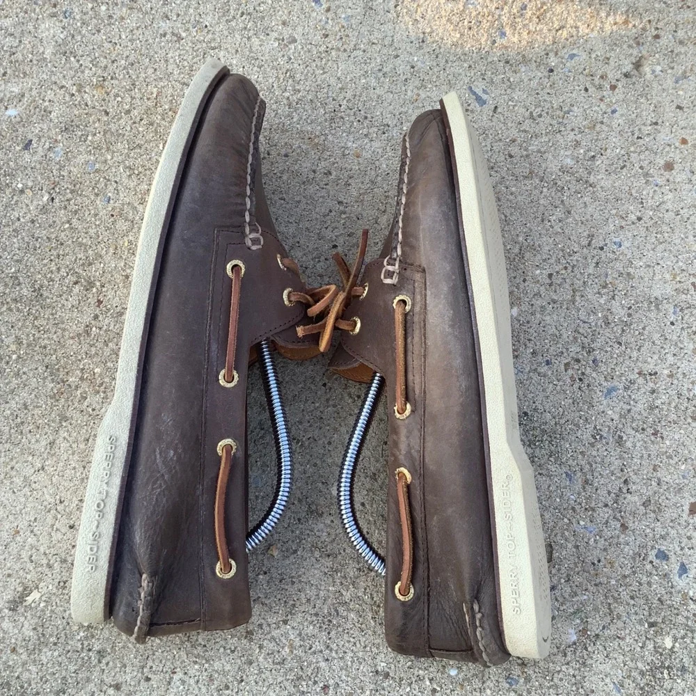 Sperry Gold Cup Authentic Original Boat Shoes Mens 11 M Brown Leather 0219493